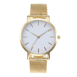 Gogoey Gold Sliver Mesh Stainless Steel Women's Watch